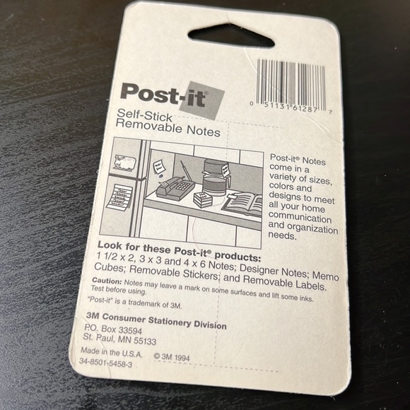 Vintage 1994 Deadstock Loony Toons Taz Tasmanian Devil 3M Post-it Notes - Picture 3 of 3